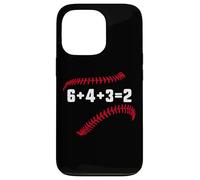 6+4+3=2 Double Play 643 Baseballer Softball Baseball Math Custodia per iPhone 13 Pro