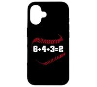6+4+3=2 Double Play 643 Baseballer Softball Baseball Math Custodia per iPhone 16