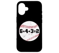 6+4+3=2 Double Play 643 Baseballer Softball Baseball Math Custodia per iPhone 16