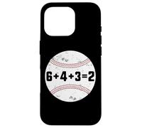 6+4+3=2 Double Play 643 Baseballer Softball Baseball Math Custodia per iPhone 16 Pro