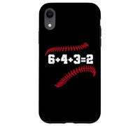 6+4+3=2 Double Play 643 Baseballer Softball Baseball Math Custodia per iPhone XR