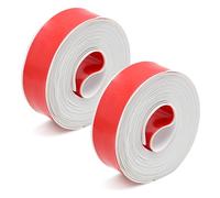 6.4m Guarnizione Bagno in PVC Bagno Bianco, 2 Rotoli Battiscopa Flessibile Autoadesivo 3,2 M X 2,2 Cm, Guarnizioni Paralume Vasca Nastro Autoadesivo Anti-Muffa Per Cucina/Bagno