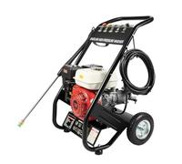 6,5 CV 4900 W idropulitrice professionale a benzina, motore a benzina, alta pressione di esercizio 190 bar, pulitore per auto e terrazze, con potente pistola a spruzzo 5 tubi