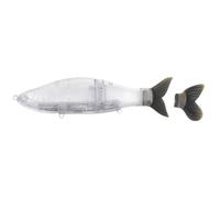 6.5 pollici Peso magnetico Non verniciato Glide Lure Esche da pesca Blank Trasparente Coda morbida Scivolo Swimbait Attrezzatura da pesca(1pcs Floating)