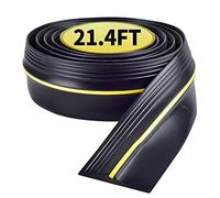 6.5m/ 13mm Guarnizione soglia porta garage, Barriera acqua garage Guarnizione soglia porta garage, Striscia di ricambio resistente alle intemperie gomma Taglio facile