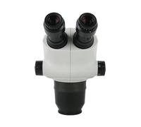 6.5X-65X 3.25X-32.5X 13X-130X Microscopio Stereo Zoom Binoculare Microscopio Testa + 0.5X 2.0X Lente Ausiliare + WF10X/Oculare da 22mm (with 0.7X 2.0X, White Microscope)
