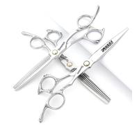 6/6.5 pollici Sharonds tagliacapelli, forbici giapponesi professionali 440C, forbici efficienti, forbici, pettine regolatore (6,5 pollici, 3 pezzi-A)