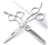 6/6.5 pollici Sharonds tagliacapelli, forbici giapponesi professionali 440C, forbici efficienti, forbici, pettine regolatore (6 pollici, 2 pezzi)