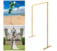 6,6 x 4,9 Supporto per arco nuziale Decorazione quadrata per feste di facile montaggio DescrizioneVuoi che il tuo matrimonio o la tua festa siano memorabili? Questo rack ad arco quadrato realizzerà i 