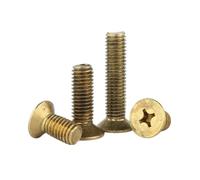 6-60pcs M2/M2.5/M3/M4/M5/M6 Viti macchina con testa incassata a fessura incrociata tipo-KM in ottone, M3x20mm