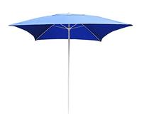 6.6ft /2.0M Housewares Garden Parasol Umbrella, Square Sun Shade Canopy Lightweight Easy to Open for Beach Balcony Terrace Garden Outdoor Shelter Tent