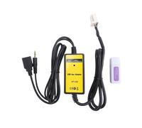 6 + 6PIN Car Radio Digital USB MP3 Interface CD Changer Adapter with 3.5mm AUX In Input for Series