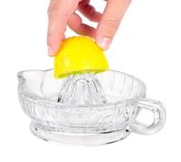 6,7×3 Pollici Spremiagrumi Spremiagrumi Piccolo Spremiagrumi Manuale con Manico e Beccuccio in Vetro Cristallino Pesante Senza Piombo per Agrumi, Limone, Arancia, Pompelmo(#1)