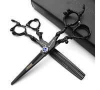 6/7/7.5/8/9 pollici professionale rubinetto per barbiere maniglia per barbieri (6 pollici 2 pezzi-C)