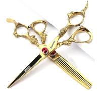 6/7/8/9 pollici professionale tagliacapelli set, acciaio inossidabile taglienti tagliacapelli, forbice specifiche per parrucchiere (6 pollici, 2 pezzi-A)