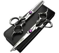 6/7/8/9 pollici, set professionale di forbici per capelli, forbici per capelli giapponesi, forbici per capelli maschili e femminili (1, 6 pollici 2 pezzi-C)