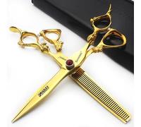 6/7/8/9 pollici, set professionale di forbici per capelli, forbici per capelli giapponesi, forbici per capelli maschili e femminili (1, 7 pollici 2 pezzi Set-D)