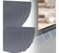 6 7 8 9 Set da 10 Pezzi di deflettori Antipioggia per Porte Esterne e Strisce per soglie, Strisce autoadesive Flessibili e Pieghevoli per bloccare l'acqua sui telai delle finestre e Strisce