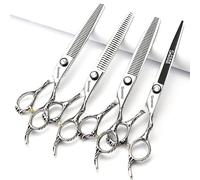 6/7/8 pollici tagliacapelli professionali, Giappone 440C tagliacapelli in lega di cobalto, tagliacapelli, tagliacapelli per perdita di peso (7 pollici, 4 pezzi-B)