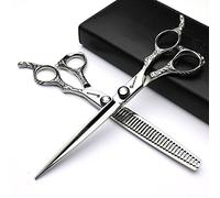 6/7/8 pollici tagliacapelli professionali, Giappone 440C tagliacapelli in lega di cobalto, tagliacapelli, tagliacapelli per perdita di peso (7 pollici, 2 pezzi-A)