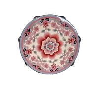 6/7/8 Pollici Tamburello Strumento Musicale Modello Dipinto Tamburelli per Adulti, Percussioni a Mano per Oggetti Di Scena, Accompagnamento Alla Danza(Pink,7 INCH_A)