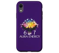 6 7 Aura Energy at 67 Aura Level 67% Funny Six Seven Meme 67 Custodia per iPhone XR