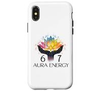 6 7 Aura Energy at 67 Aura Level 67% Six Seven Meme Funny 67 Custodia per iPhone X/XS