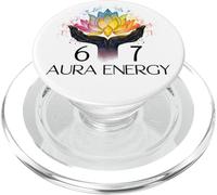 6 7 Aura Energy at 67 Aura Level 67% Six Seven Meme Funny 67 PopSockets PopGrip per MagSafe