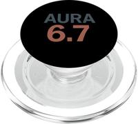 6 7 Aura Farming 67 Funny Gamer Meme Aesthetic 6 7 Aura PopSockets PopGrip per MagSafe