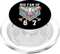 6-7 Baseball 67 Ice Cream Drip Baseball 6 7 Meme 67 Baseball PopSockets PopGrip per MagSafe