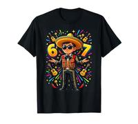 6 7 Cinco de Mayo Six 67 Sei Sette Meme Divertenti Ragazzo Bambini Giovani Maglietta
