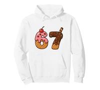 6 7 Cono Gelato Sei Sette Meme Internet Felpa con Cappuccio