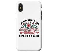 6 7 English Teacher 67 Book Weekend Booked Reading 6-7 Books Custodia per iPhone X/XS