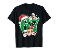6 7 Meme Christmas Six Seven Holiday - Divertente Cappello da Babbo Natale Maglietta