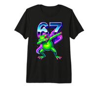 6-7 Meme Dabbing Rana Sei Sette Bambini Ragazzi Ragazze 67 Danza Maglietta Premium