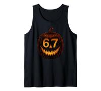 6 7 Meme Zucca di Halloween 67 Gen Alpha Slang Six Seven Teen Canotta