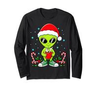 6 7 Natale Alien Santa Hat Six Seven Meme Maglia a Manica