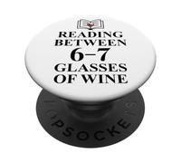 6 7 Reading 6-7 Just One More Chapter Read Between the Wines PopSockets PopGrip Adesivo