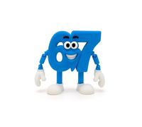 6 7 - Six Seven - Figura articolata dei Brainrot Memes Italiano XL 9,5 x 12 cm - Collezione Ufficiale Brainrot - Sei Sette - Collezionabile Meme Brain Rot - Tralalalero Tung tung Samini Spiderini