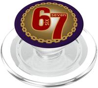 6 7 six seven geste big numbers basketball collana chef PopSockets PopGrip per MagSafe