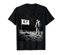 6 7 Spazio Meme Astronauta Numeri Cosmici Humor Design Maglietta