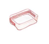 6.7"x2.4"x4.7" Clear Travel Toiletry Bags, 3 Pack PVC Makeup Bags Cosmetic Pouch With Zipper For Travel Home(Pink)