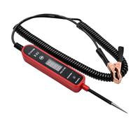 6-75V DC Automotive Test Light, LCD Digital Light Tester with Voltmeter, Heavy Duty Circuit Tester with Illumination (Red)