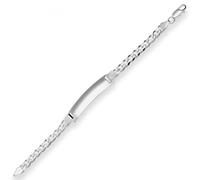 6,7mm Id-Bracciale Collana Maglia Grumetta Bracciale IN Argento Di 925 21cm