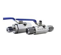 6 8 10 12 14 16 18 mm 1/4“ 3/8” 1/2” 3/4“ 1” Tube OD Compression Union x BSP NPT Female 304 Stainless Ball Valve Gas source(8mm Compression)