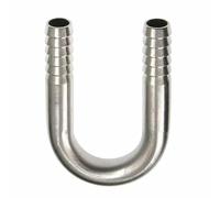 6 8 10 12 16 20 25mm Portagomma In Acciaio Inox 304 A Forma di U Curva Portagomma Raccordo Connettore Acqua Gas Olio(12mm)