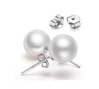 6/8/10mm Bianco Timbro Plata Orecchini di Colore Micro Disco Balls Cristallo Orecchino Sicuro Per La Pelle Delle Donne Gioielli, C1 CZ ball, Agata