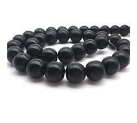 6/8/10mm perla di pietra naturale occhio di lava nero sciolto opaco perline di pietra sciolto per la fabbricazione di Bracciale collana gioielli #22Intelligente e attraente.