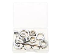 6/8/12x Utensili Drill Bit Accessorio Profondità Stop Collare Set Locator Resistenza Al Calore Posizionatore In Acciaio Inox Punta Da Trapano Limite