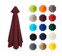 6/8 Arms Patio Umbrella Replacement Canopy Waterproof UV Protection Sunshade for Market & Table Umbrellas Ideal for Backyard Pool And Outdoor Use